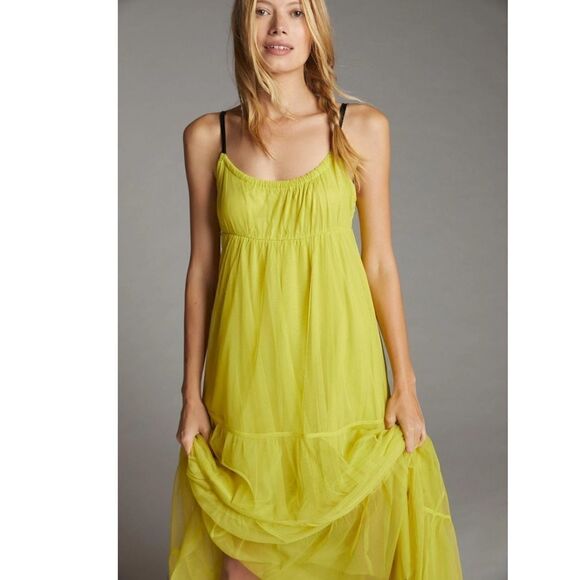 Anthropologie Maeve Tulle Maxi Dress Size XSP - Picture 2 of 8